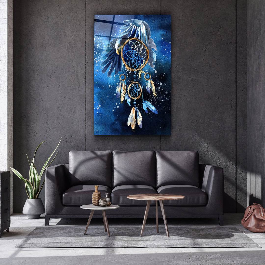 ・"The Dream Catcher"・Glass Wall Art | Artdesigna Glass Printing Wall Arts.