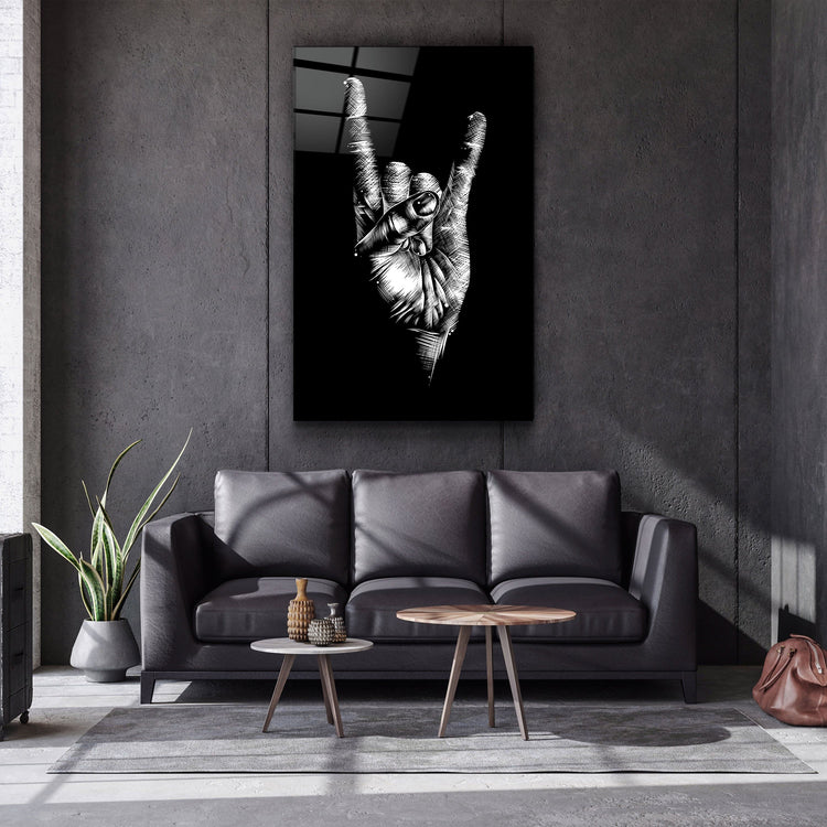 ・"Forever Rock N Roll"・Glass Wall Art | Artdesigna Glass Printing Wall Arts.