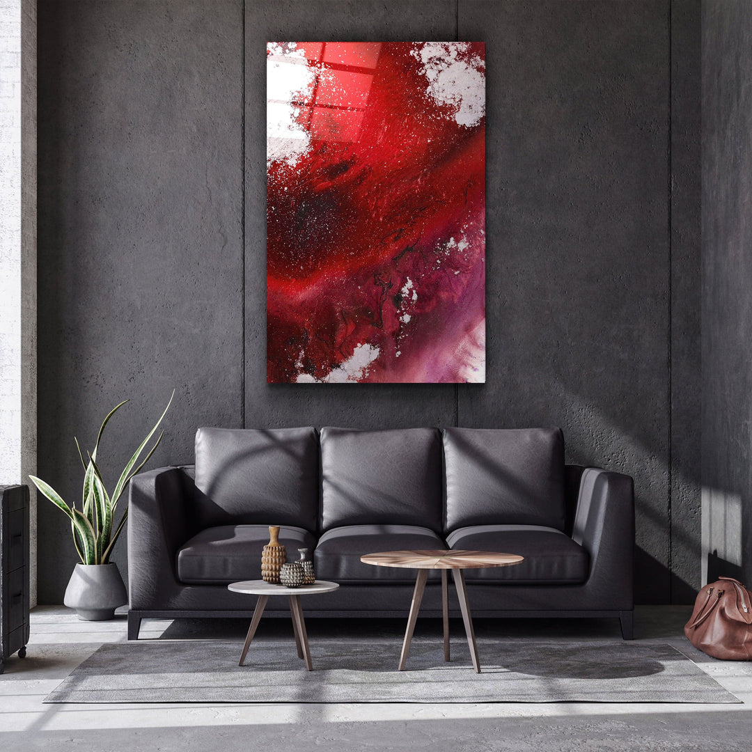 ・"Bird's Eye In Red"・Glass Wall Art | Artdesigna Glass Printing Wall Arts.