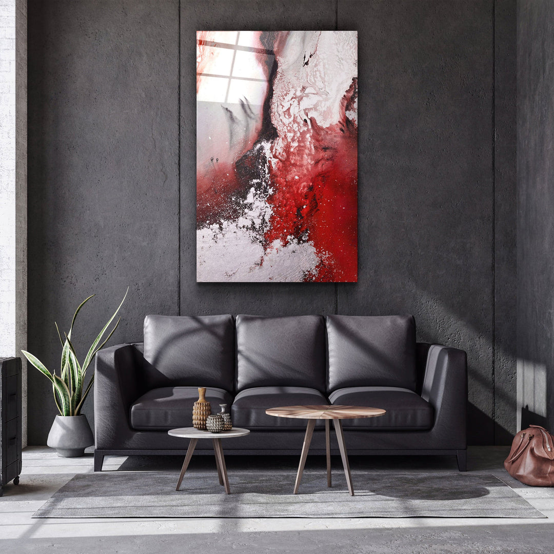 ・"Bird's Eye In Red V2"・Glass Wall Art | Artdesigna Glass Printing Wall Arts.