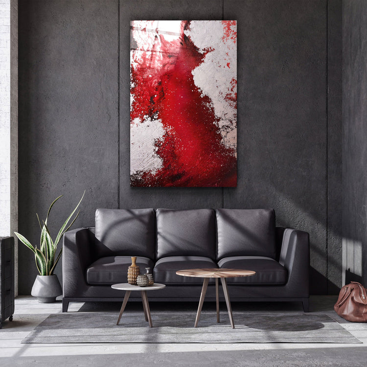 ・"Bird's Eye In Red V3"・Glass Wall Art | Artdesigna Glass Printing Wall Arts.