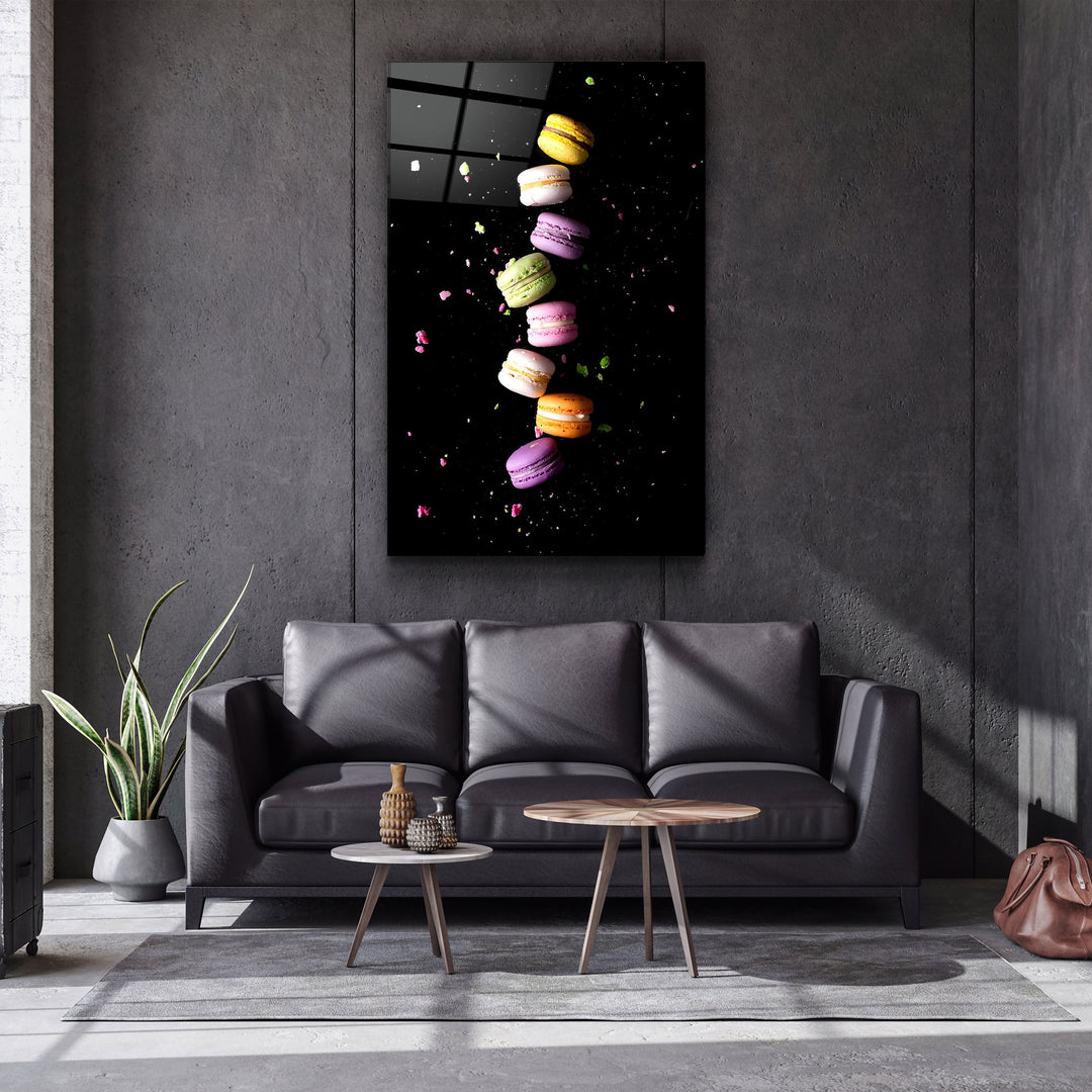 ・"Macaroons"・Glass Wall Art | Artdesigna Glass Printing Wall Arts.