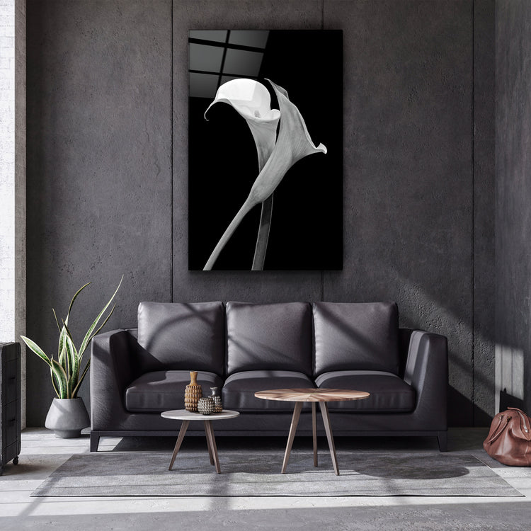 ・"Arum Lily"・Glass Wall Art | Artdesigna Glass Printing Wall Arts.