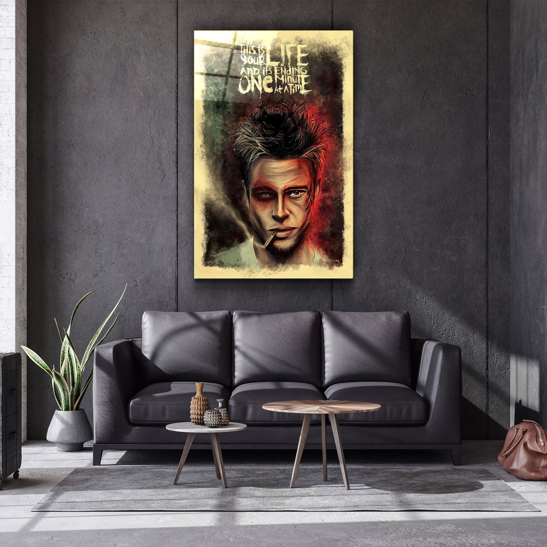 ・"Fight Club V1"・GLASS WALL ART | Artdesigna Glass Printing Wall Arts.