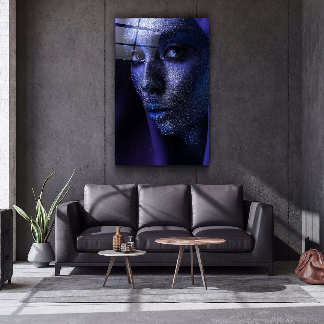 ・"Silvery Glance"・Glass Wall Art | Artdesigna Glass Printing Wall Arts.