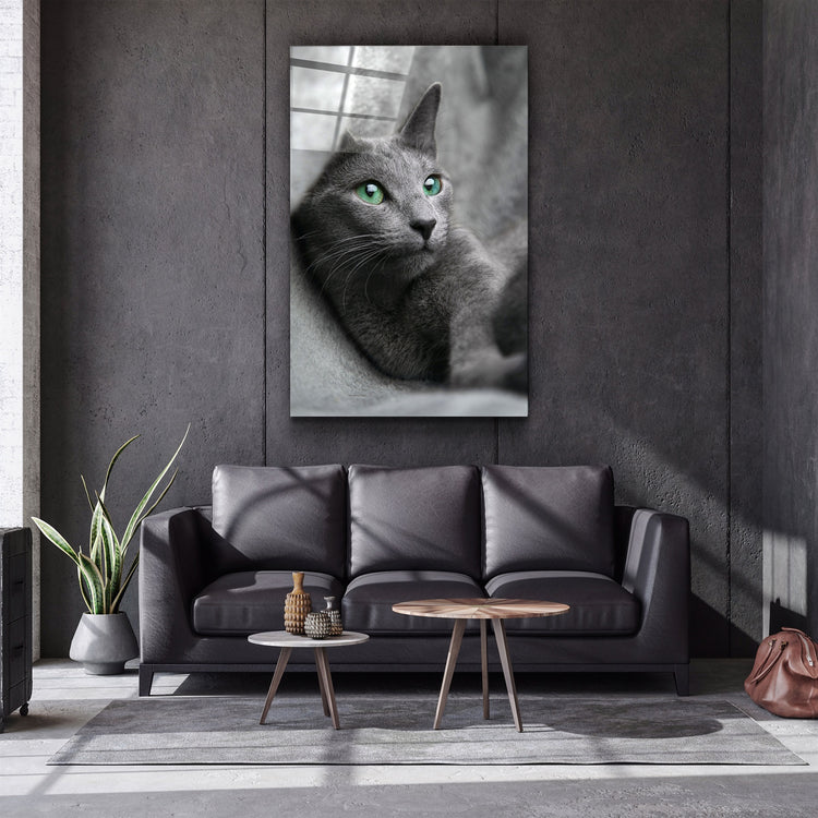 ・"Cat 2"・Glass Wall Art | Artdesigna Glass Printing Wall Arts.