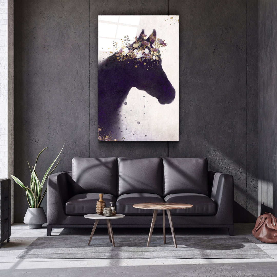 ・"Horse"・Glass Wall Art | Artdesigna Glass Printing Wall Arts.