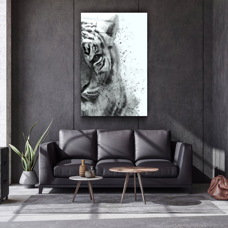 ・"Tiger 6"・Glass Wall Art | Artdesigna Glass Printing Wall Arts.