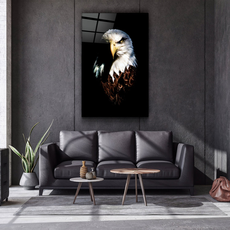 ・"Eagle"・Glass Wall Art | Artdesigna Glass Printing Wall Arts.