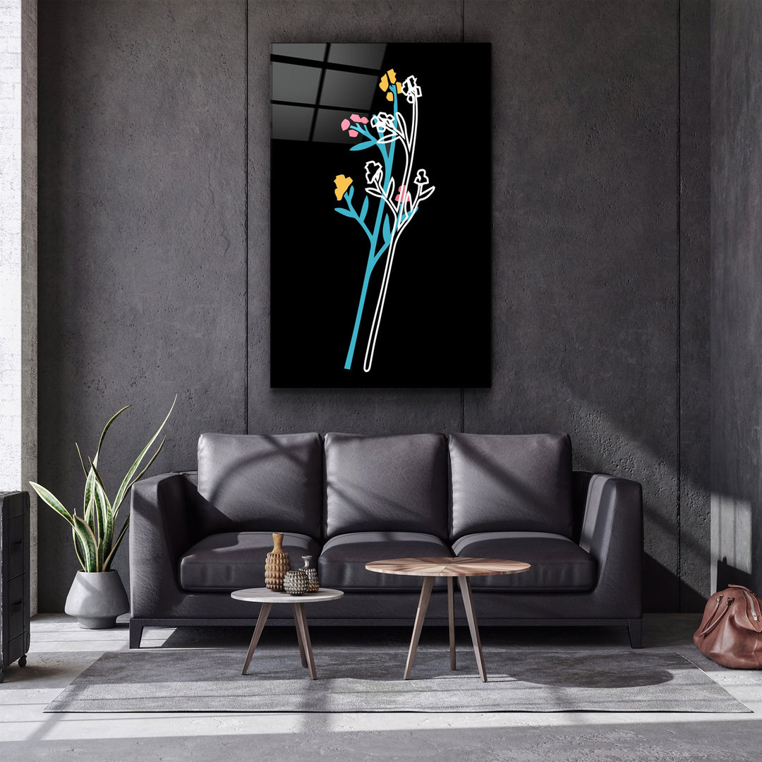 ・"Modern Line Abstract V7"・Glass Wall Art | Artdesigna Glass Printing Wall Arts.