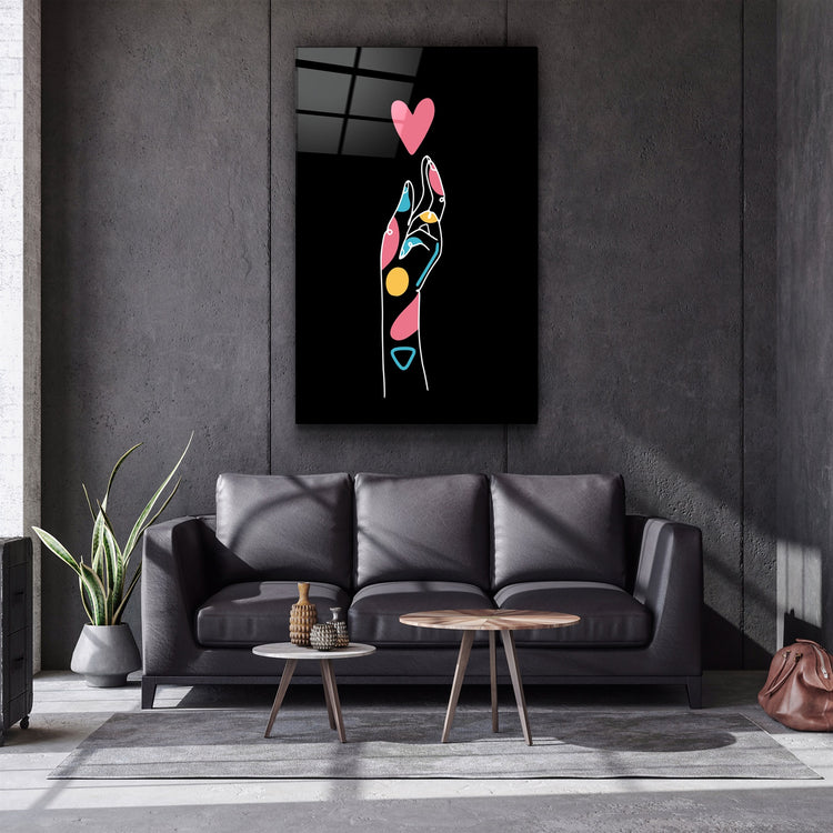 ・"Modern Line Abstract V8"・Glass Wall Art | Artdesigna Glass Printing Wall Arts.