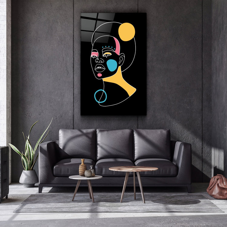 ・"Modern Line Abstract V12"・Glass Wall Art | Artdesigna Glass Printing Wall Arts.