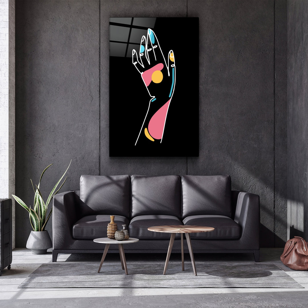 ・"Modern Line Abstract V13"・Glass Wall Art | Artdesigna Glass Printing Wall Arts.