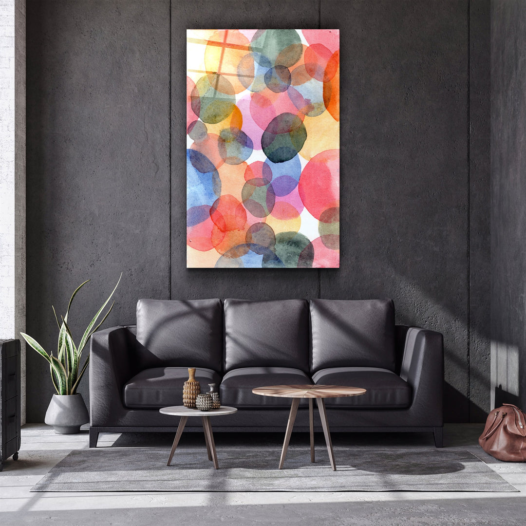 ・"Circle Paints"・Glass Wall Art | Artdesigna Glass Printing Wall Arts.