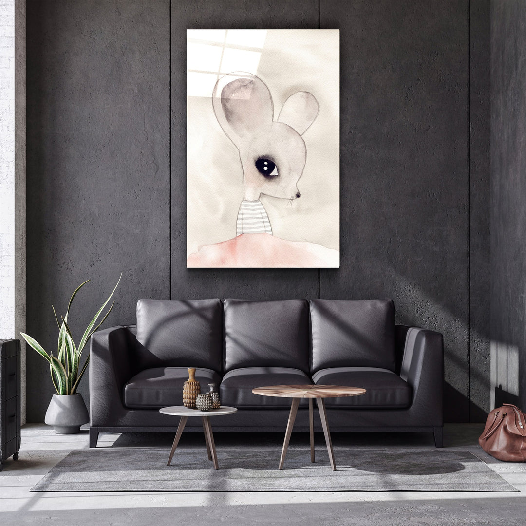 ・"Funny Ears"・Glass Wall Art | Artdesigna Glass Printing Wall Arts.