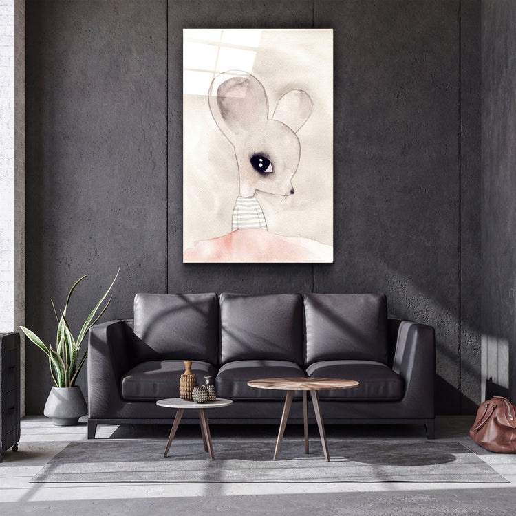 ・"Funny Ears"・Glass Wall Art | Artdesigna Glass Printing Wall Arts.