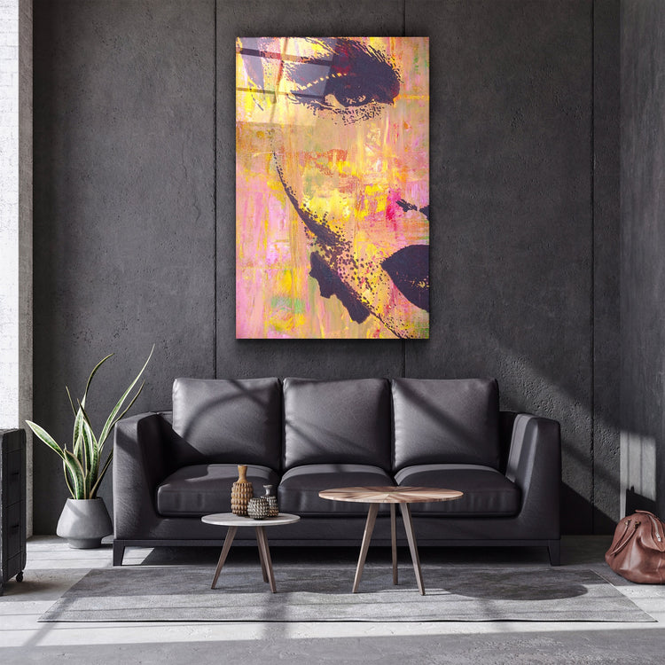 ・"Mysterious Woman"・Glass Wall Art | Artdesigna Glass Printing Wall Arts.