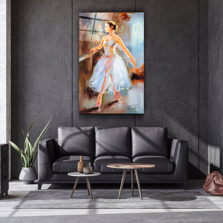 ・"Abstract Ballerina"・Glass Wall Art | Artdesigna Glass Printing Wall Arts.