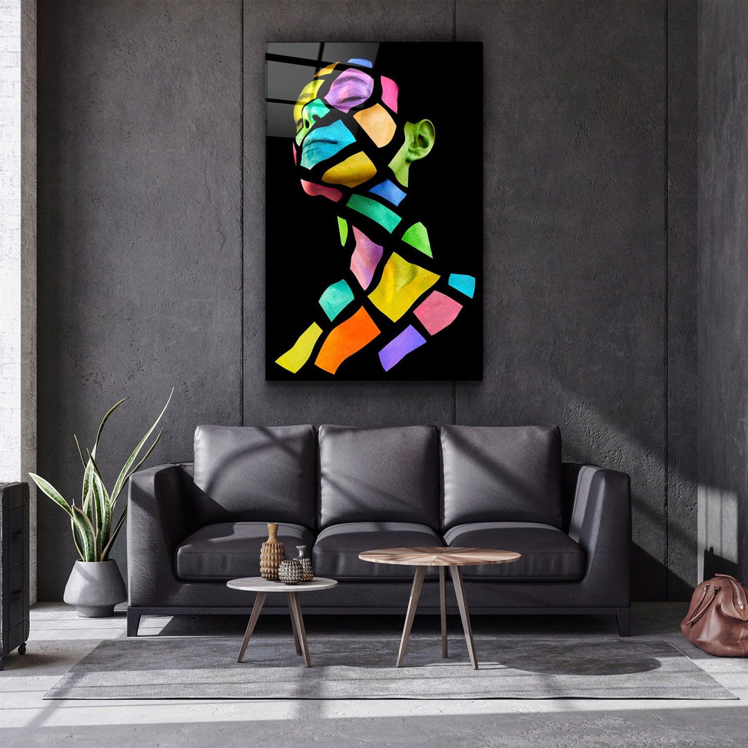 ・"ColourFace"・Glass Wall Art | Artdesigna Glass Printing Wall Arts.