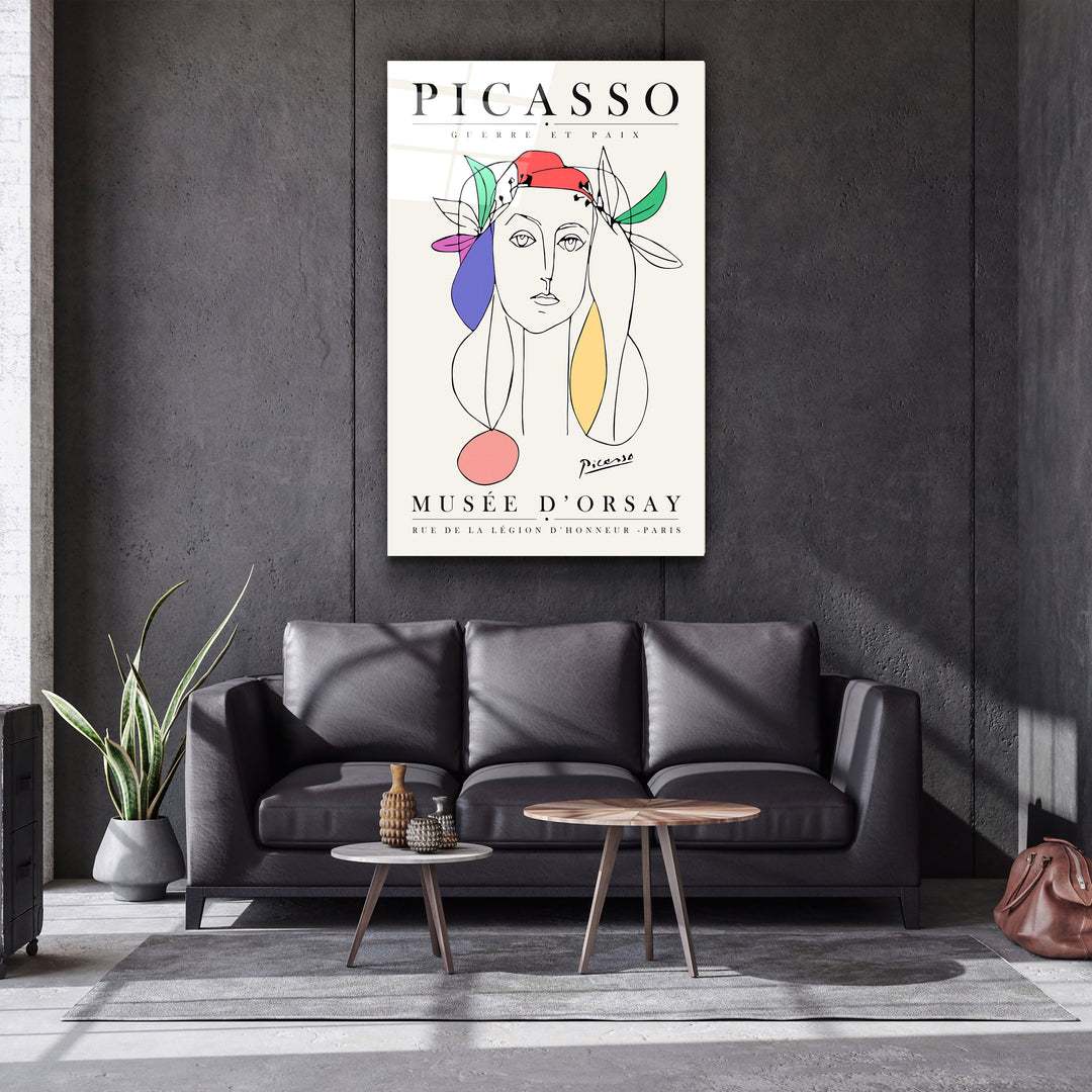 ・"Pablo Picasso - Guerre Et Paix"・Gallery Print Collection Glass Wall Art