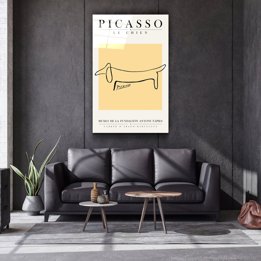 ・"Pablo Picasso - Le Chien"・Gallery Print Collection Glass Wall Art