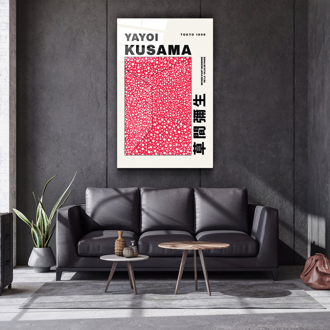 ・"Yayoi Kusama - Tokyo - 1998"・Gallery Print Collection Glass Wall Art