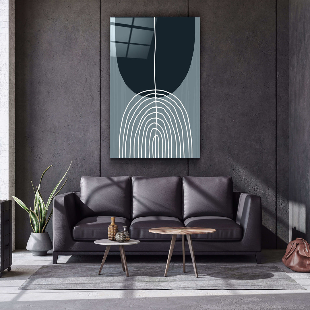 ・"Modern V4"・Glass Wall Art