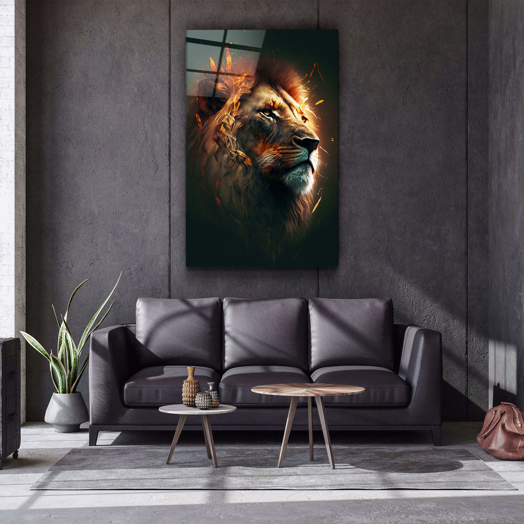 ・"Fire Lord"・Secret World Collection Glass Wall Art