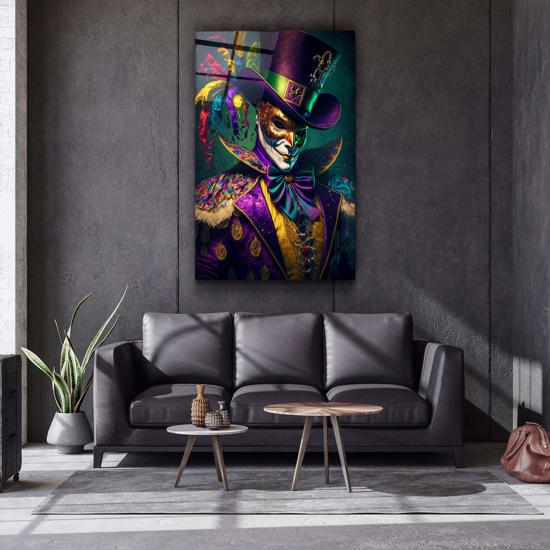 ・"Joker"・Secret World Collection Glass Wall Art