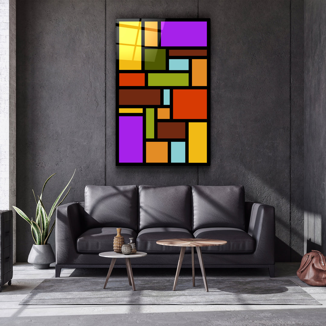 ・"Rainbow"・Desginer's Collection Glass Wall Art | Artdesigna Glass Printing Wall Arts.