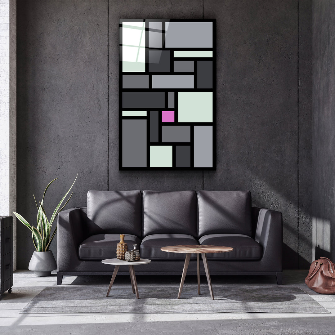 ・"Signature Pink"・Desginer's Collection Glass Wall Art | Artdesigna Glass Printing Wall Arts.