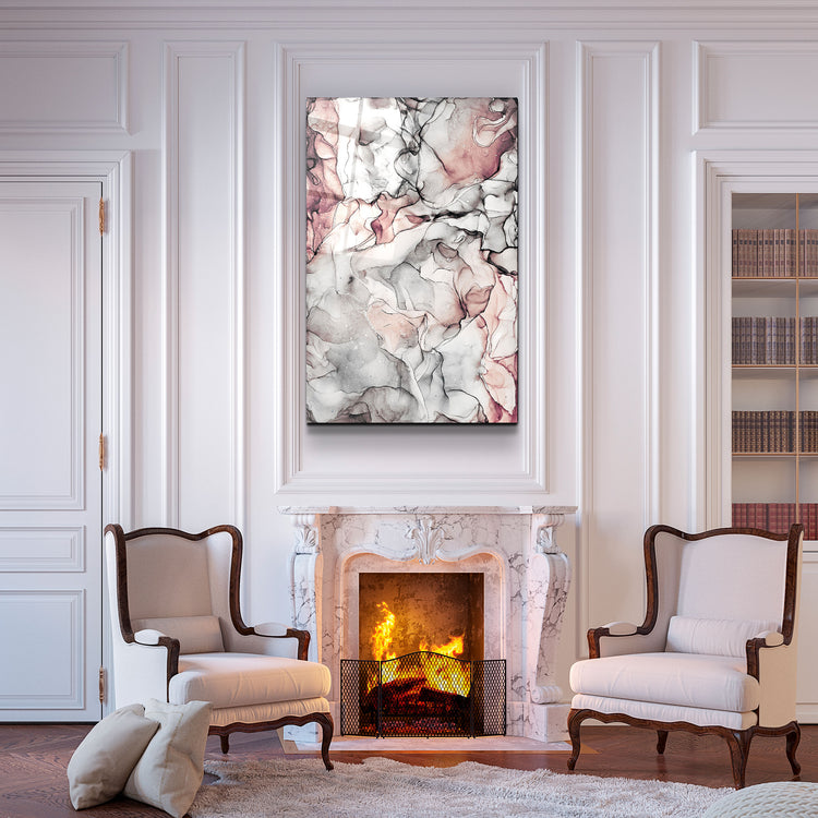 ・"Pink Pattern"・Glass Wall Art | Artdesigna Glass Printing Wall Arts.