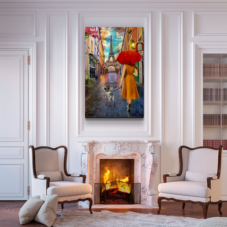 ・"Abstract Eiffel Tower"・Glass Wall Art | Artdesigna Glass Printing Wall Arts.