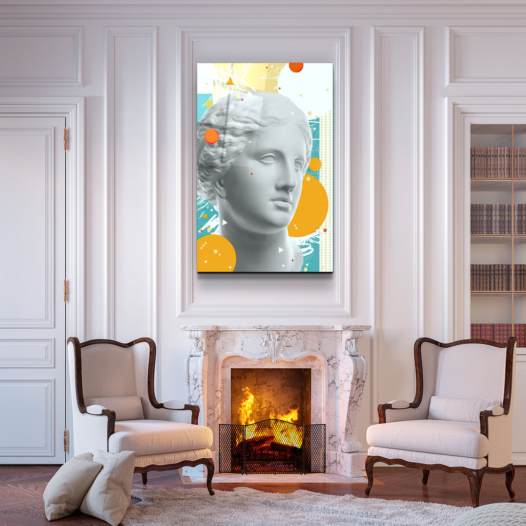 ・"Abstract Venus Statue"・Glass Wall Art | Artdesigna Glass Printing Wall Arts.