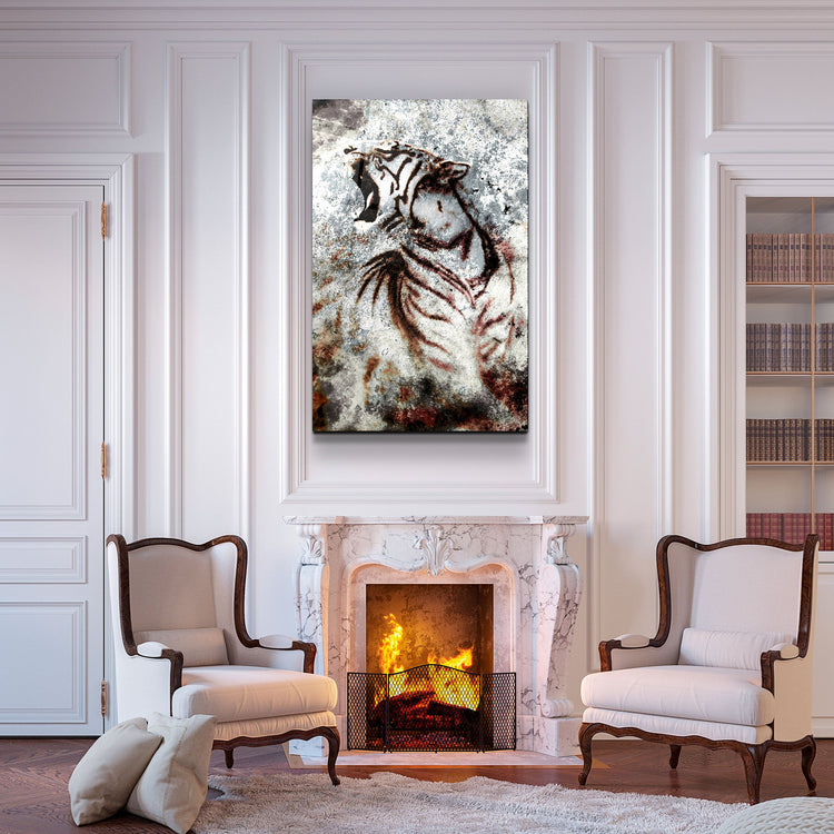 ・"Fearless"・Glass Wall Art | Artdesigna Glass Printing Wall Arts.