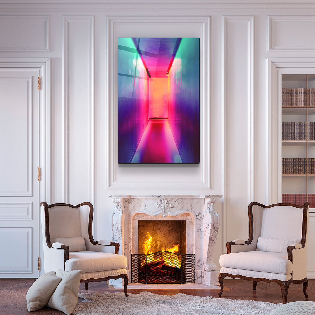 ・"Road to Happiness"・Glass Wall Art | Artdesigna Glass Printing Wall Arts.