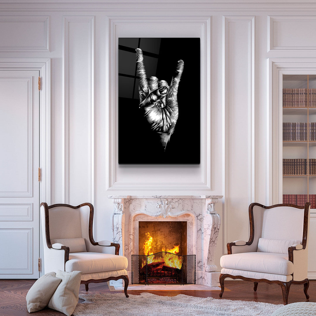 ・"Forever Rock N Roll"・Glass Wall Art | Artdesigna Glass Printing Wall Arts.