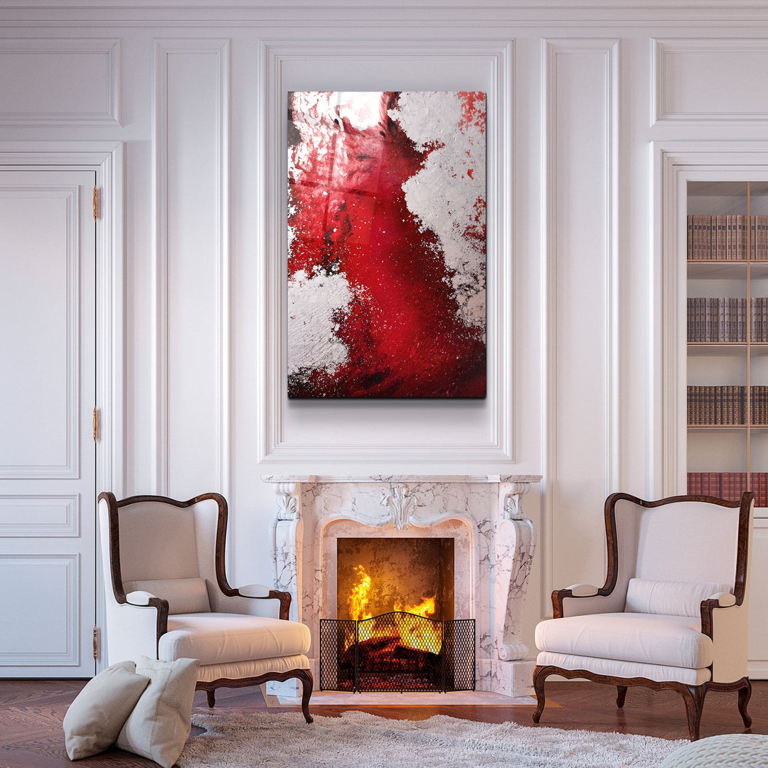 ・"Bird's Eye In Red V3"・Glass Wall Art | Artdesigna Glass Printing Wall Arts.