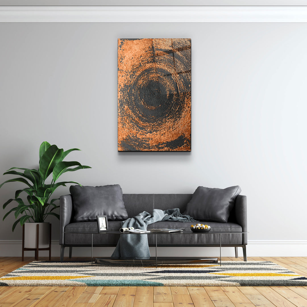 ・"Gold Circle V2"・Glass Wall Art | Artdesigna Glass Printing Wall Arts.