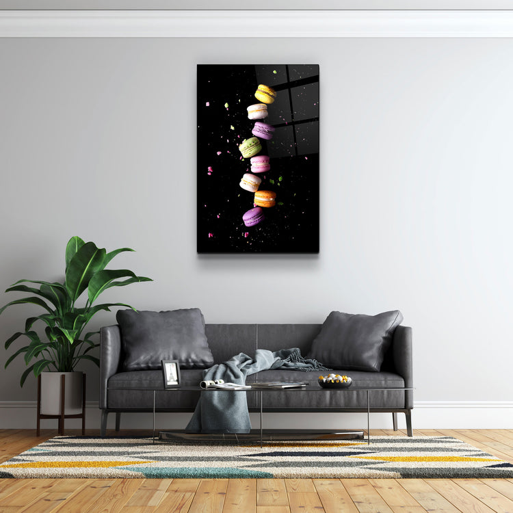 ・"Macaroons"・Glass Wall Art | Artdesigna Glass Printing Wall Arts.