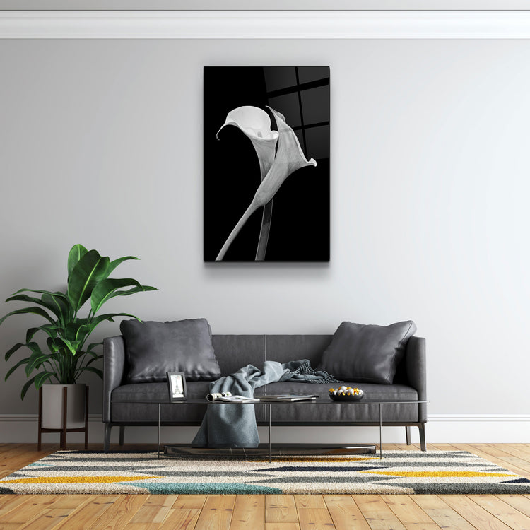 ・"Arum Lily"・Glass Wall Art | Artdesigna Glass Printing Wall Arts.