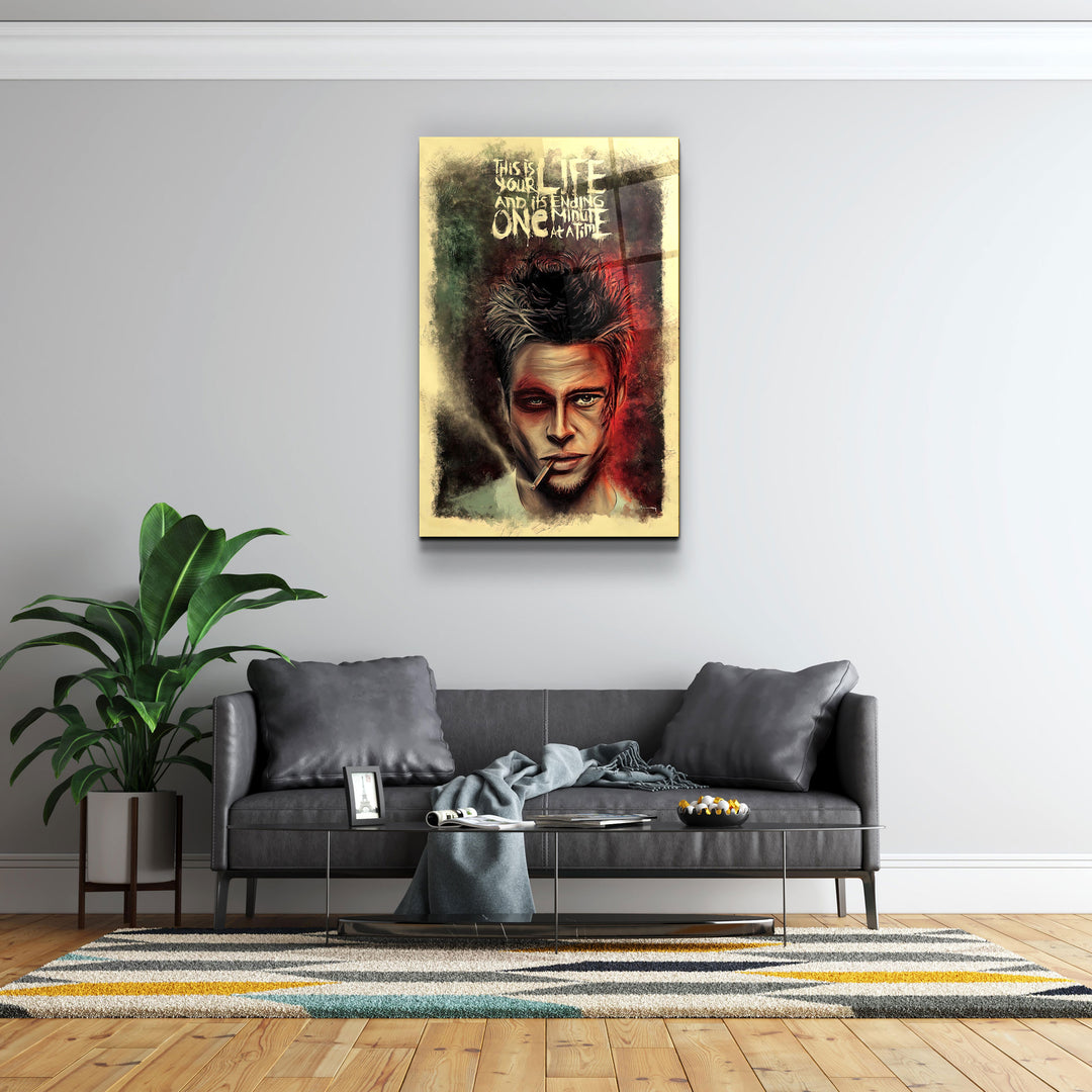 ・"Fight Club V1"・GLASS WALL ART | Artdesigna Glass Printing Wall Arts.