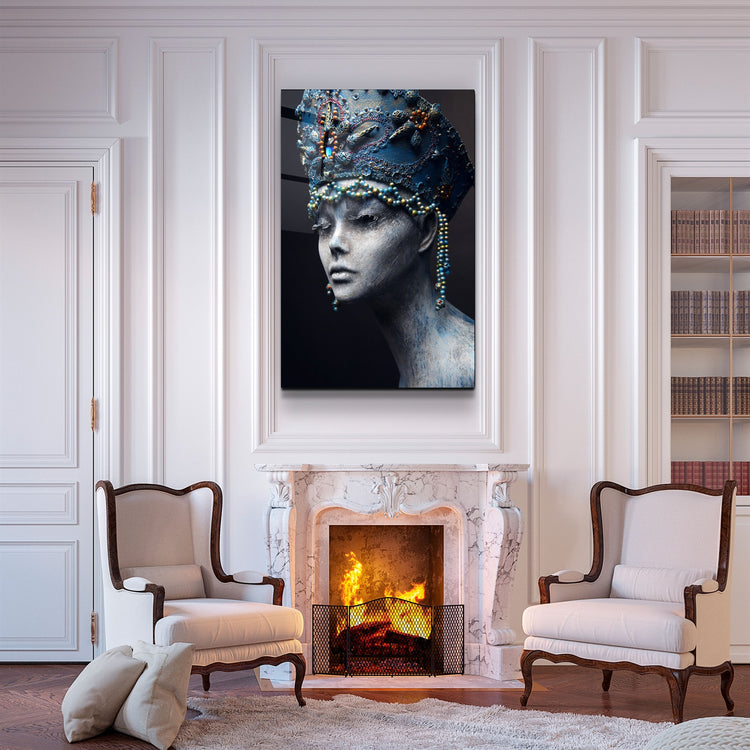 ・"Mummy Queen"・Glass Wall Art | Artdesigna Glass Printing Wall Arts.