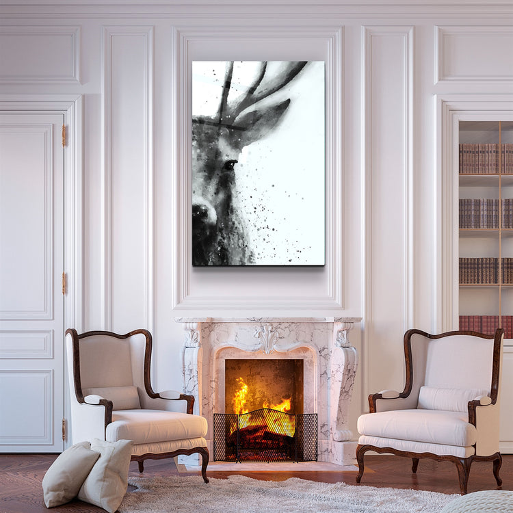 ・"Deer"・Glass Wall Art | Artdesigna Glass Printing Wall Arts.