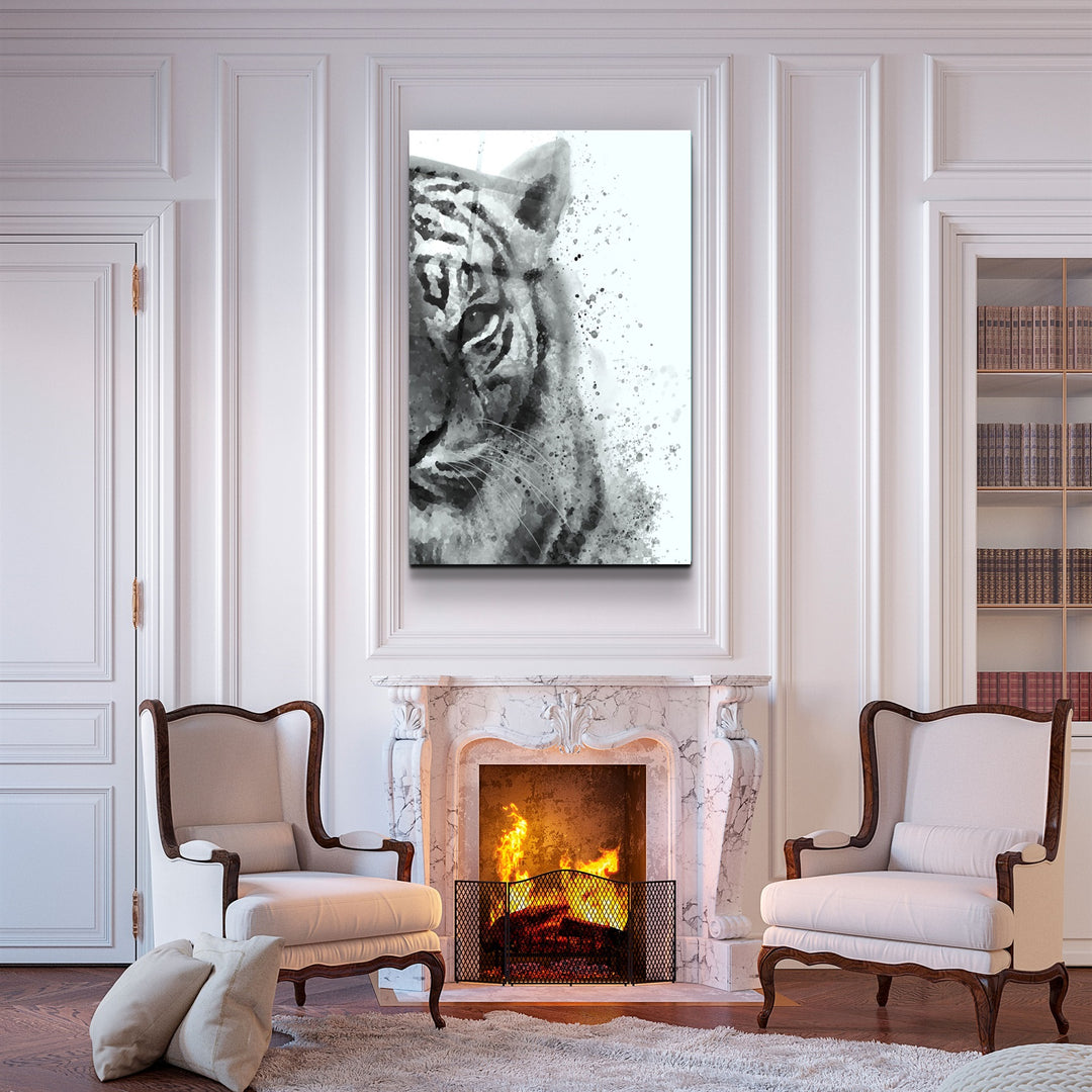 ・"Tiger 6"・Glass Wall Art | Artdesigna Glass Printing Wall Arts.