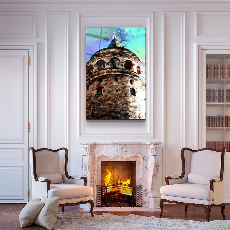 ・"Galata"・Glass Wall Art | Artdesigna Glass Printing Wall Arts.