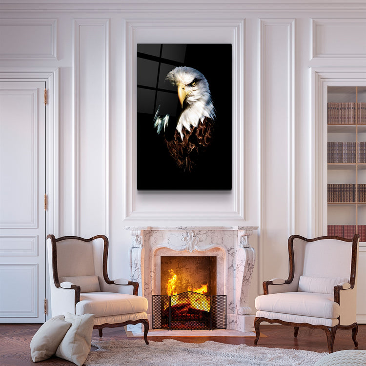 ・"Eagle"・Glass Wall Art | Artdesigna Glass Printing Wall Arts.