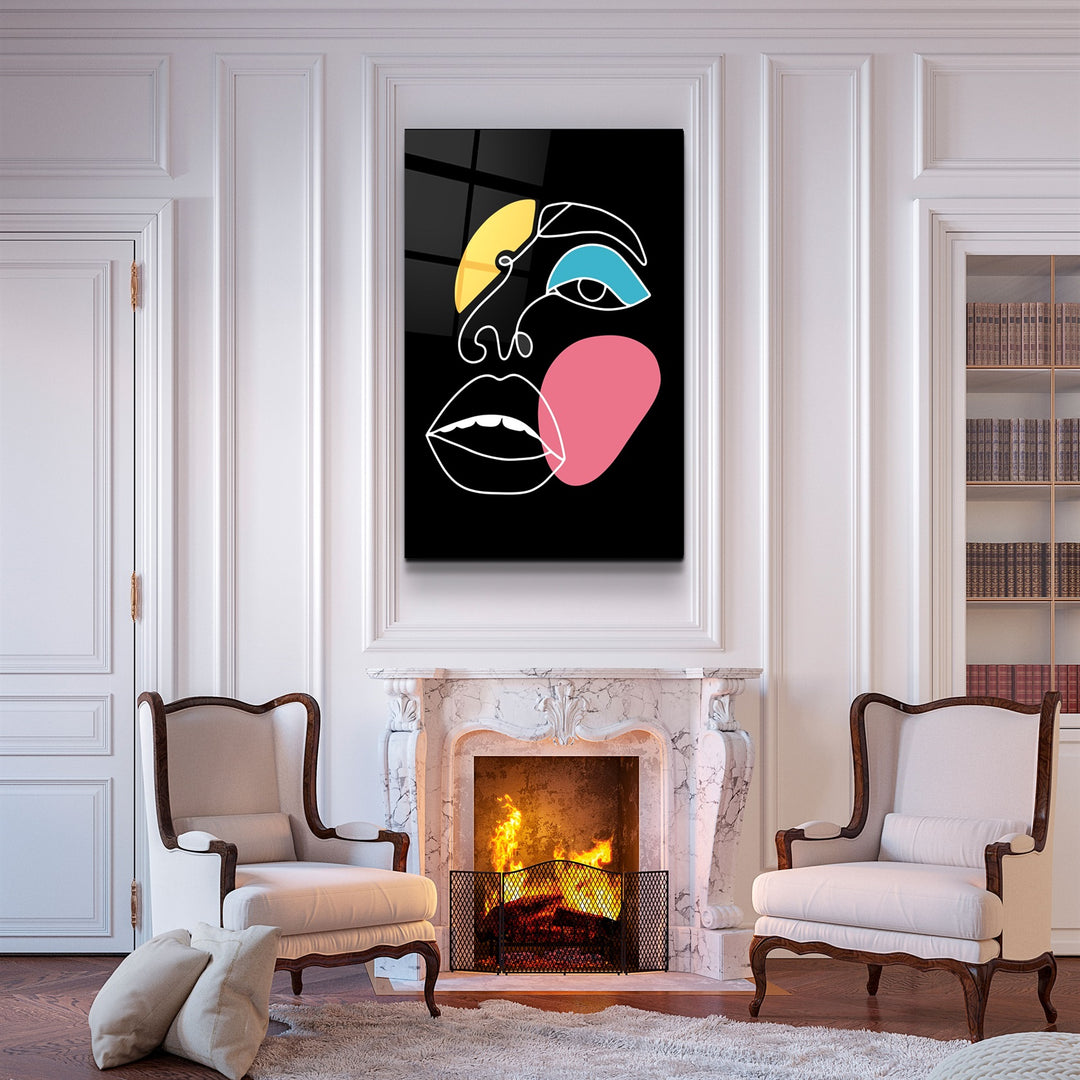 ・"Modern Line Abstract V9"・Glass Wall Art | Artdesigna Glass Printing Wall Arts.