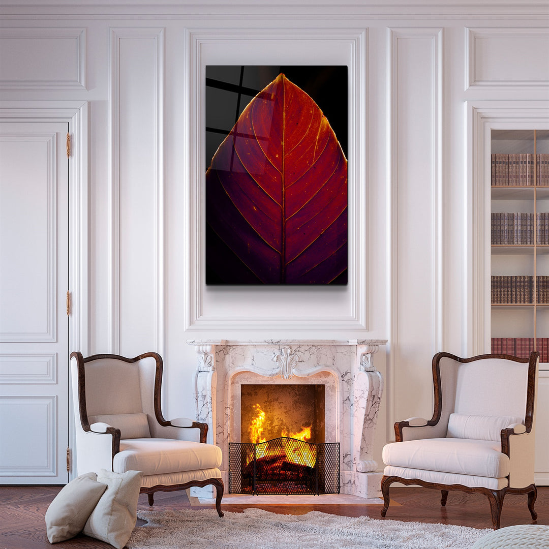 ・"Leaf v2"・Glass Wall Art | Artdesigna Glass Printing Wall Arts.