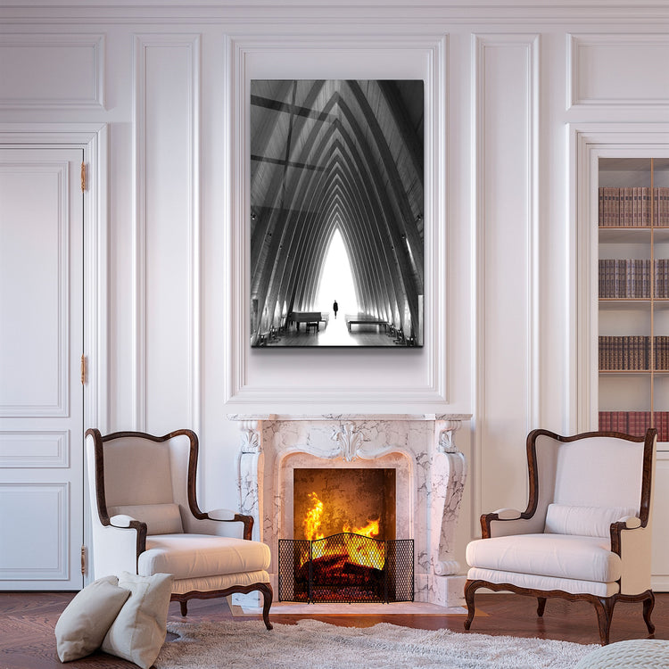 ・"Light at the End"・Glass Wall Art | Artdesigna Glass Printing Wall Arts.